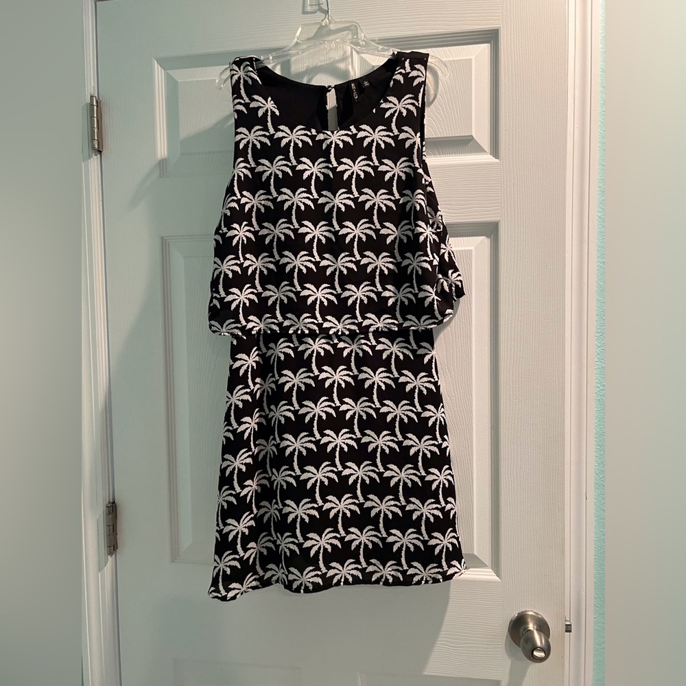 Want and Need Dress with Front Overlay